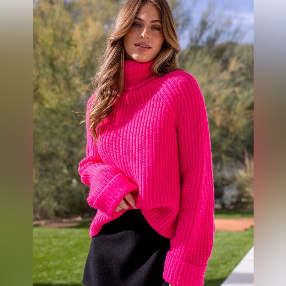 Brand New Skyler Pink Turtleneck Sweater